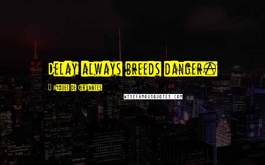 Miguel De Cervantes Quotes: Delay always breeds danger.