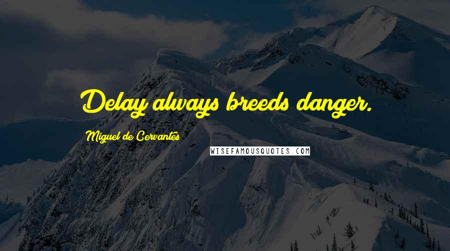 Miguel De Cervantes Quotes: Delay always breeds danger.