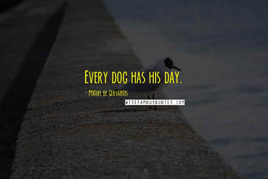 Miguel De Cervantes Quotes: Every dog has his day.