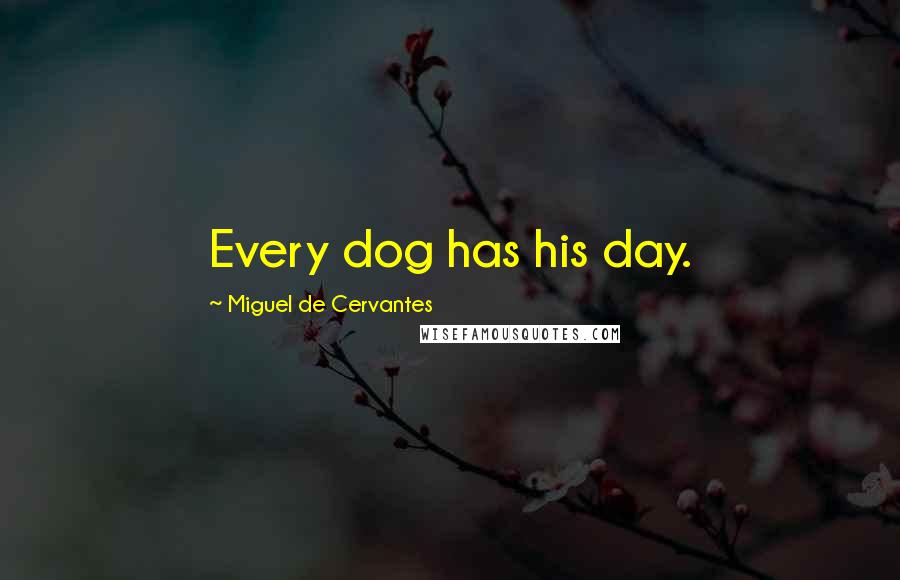 Miguel De Cervantes Quotes: Every dog has his day.