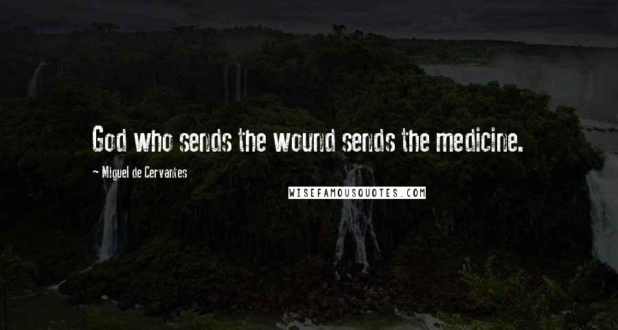 Miguel De Cervantes Quotes: God who sends the wound sends the medicine.