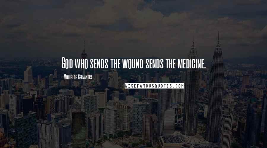 Miguel De Cervantes Quotes: God who sends the wound sends the medicine.