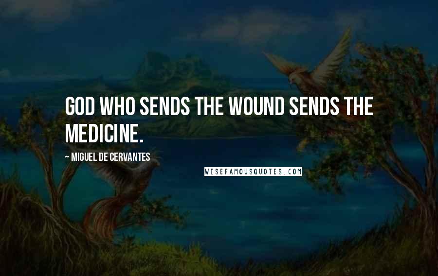 Miguel De Cervantes Quotes: God who sends the wound sends the medicine.