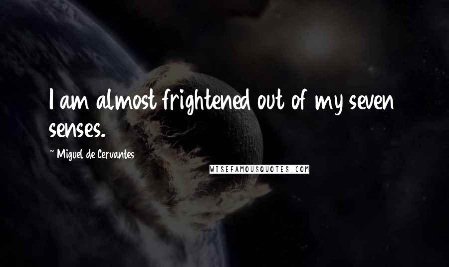 Miguel De Cervantes Quotes: I am almost frightened out of my seven senses.