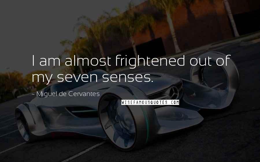 Miguel De Cervantes Quotes: I am almost frightened out of my seven senses.