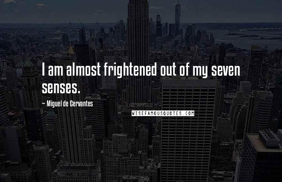 Miguel De Cervantes Quotes: I am almost frightened out of my seven senses.
