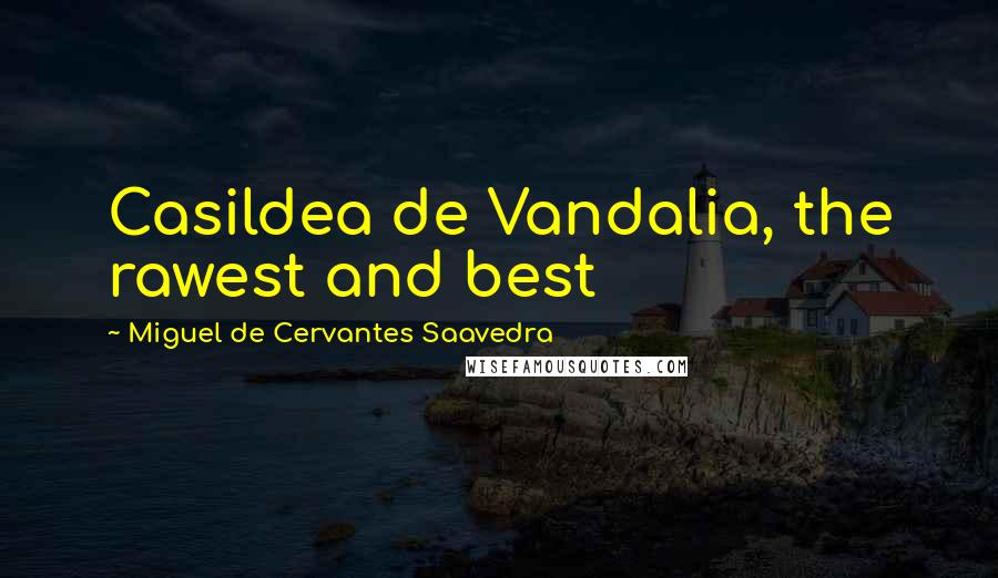 Miguel De Cervantes Saavedra Quotes: Casildea de Vandalia, the rawest and best