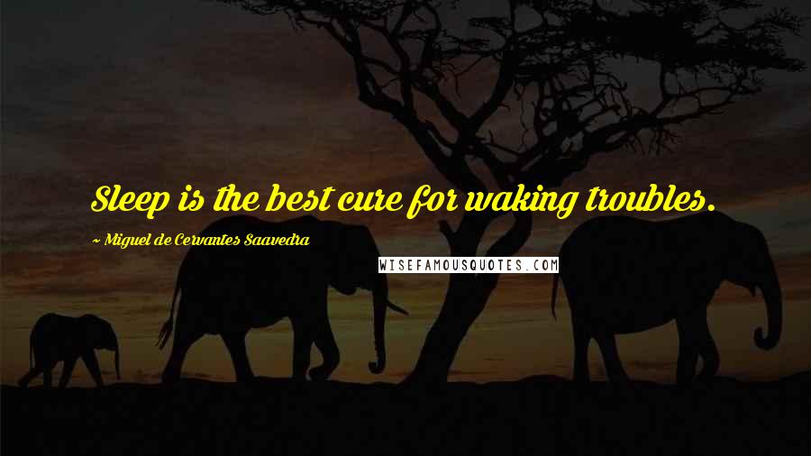 Miguel De Cervantes Saavedra Quotes: Sleep is the best cure for waking troubles.