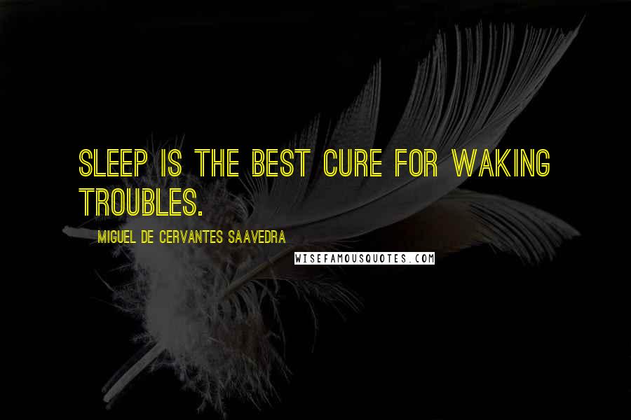 Miguel De Cervantes Saavedra Quotes: Sleep is the best cure for waking troubles.