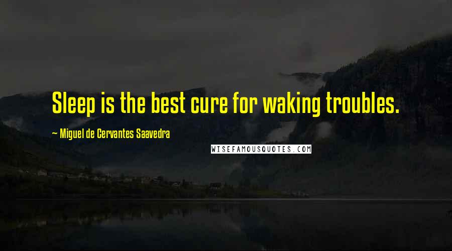 Miguel De Cervantes Saavedra Quotes: Sleep is the best cure for waking troubles.