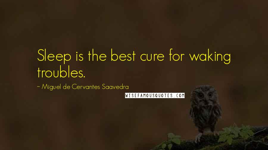 Miguel De Cervantes Saavedra Quotes: Sleep is the best cure for waking troubles.