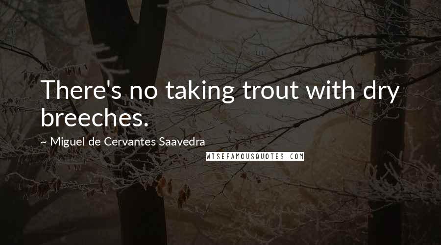 Miguel De Cervantes Saavedra Quotes: There's no taking trout with dry breeches.