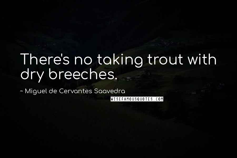 Miguel De Cervantes Saavedra Quotes: There's no taking trout with dry breeches.