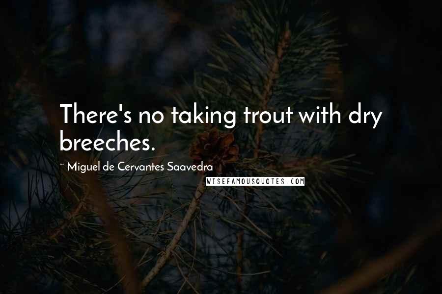 Miguel De Cervantes Saavedra Quotes: There's no taking trout with dry breeches.