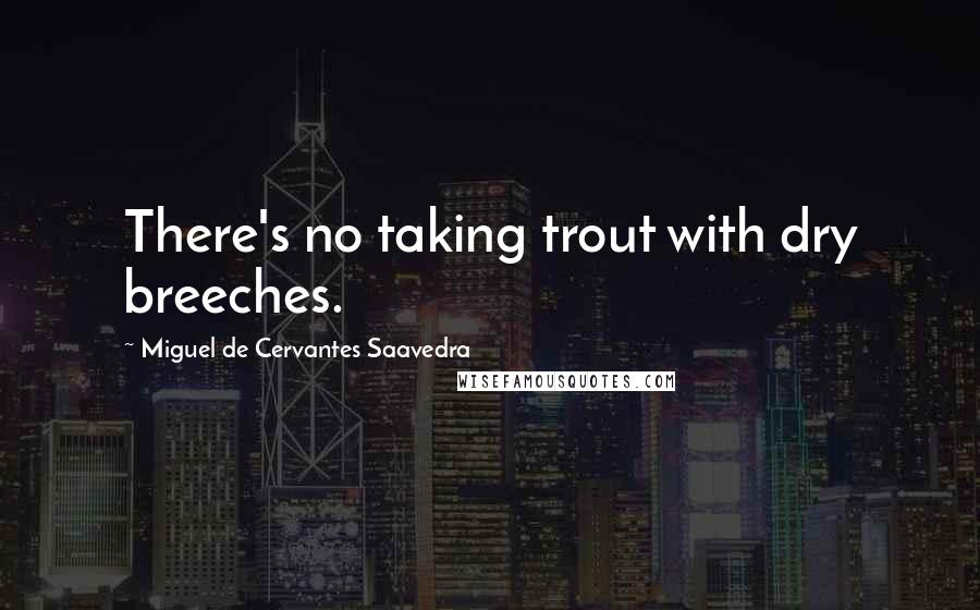 Miguel De Cervantes Saavedra Quotes: There's no taking trout with dry breeches.