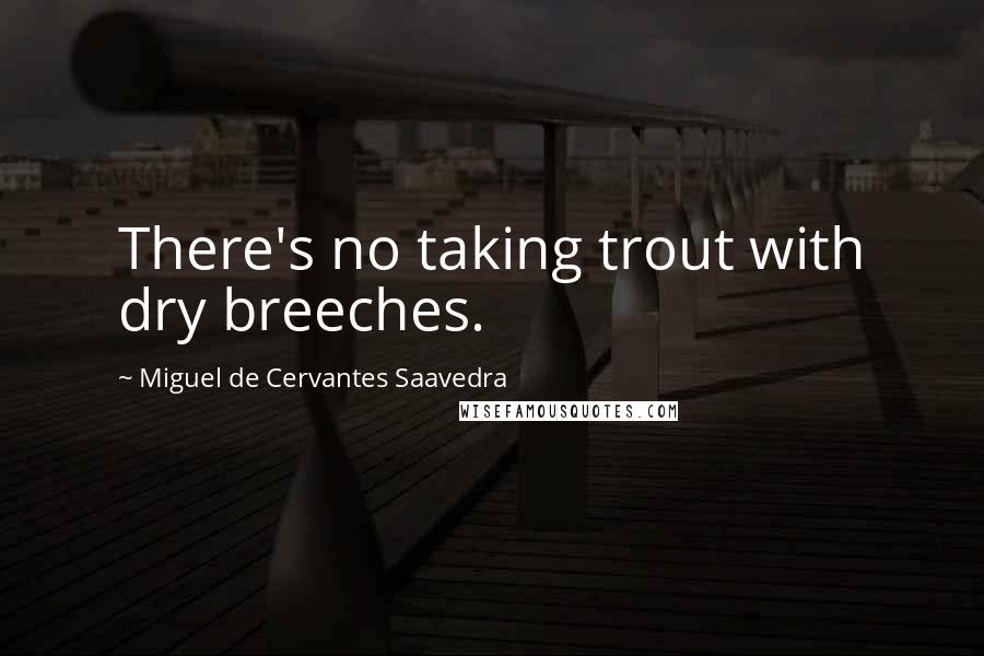 Miguel De Cervantes Saavedra Quotes: There's no taking trout with dry breeches.