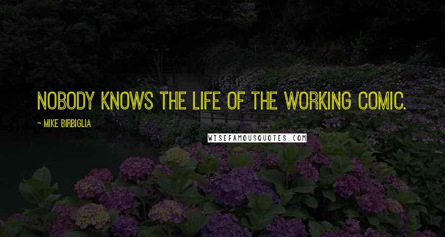 Mike Birbiglia Quotes: Nobody knows the life of the working comic.