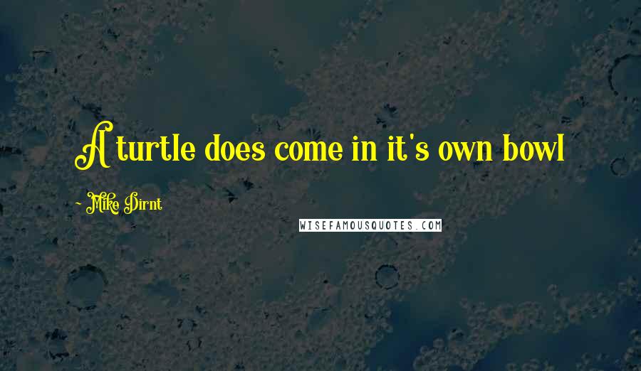 Mike Dirnt Quotes: A turtle does come in it's own bowl