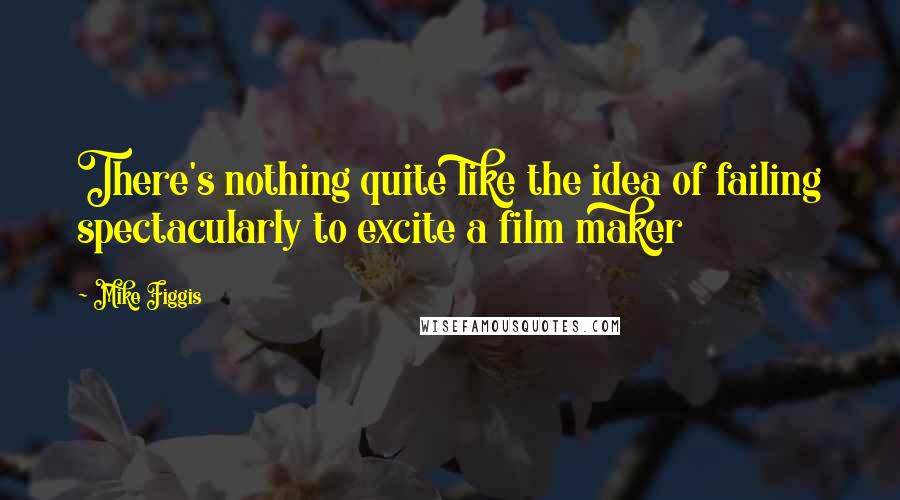 Mike Figgis Quotes: There's nothing quite like the idea of failing spectacularly to excite a film maker