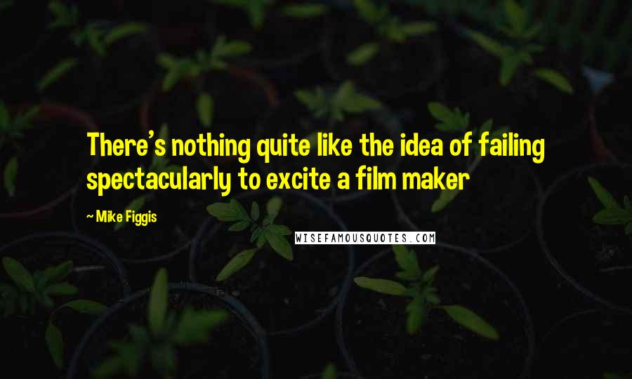 Mike Figgis Quotes: There's nothing quite like the idea of failing spectacularly to excite a film maker