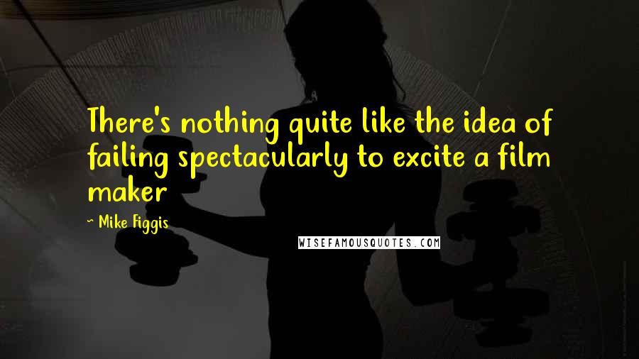 Mike Figgis Quotes: There's nothing quite like the idea of failing spectacularly to excite a film maker