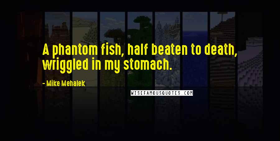 Mike Mehalek Quotes: A phantom fish, half beaten to death, wriggled in my stomach.