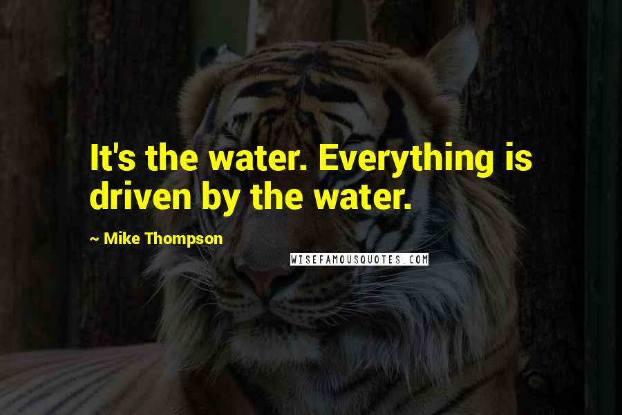 Mike Thompson Quotes: It's the water. Everything is driven by the water.