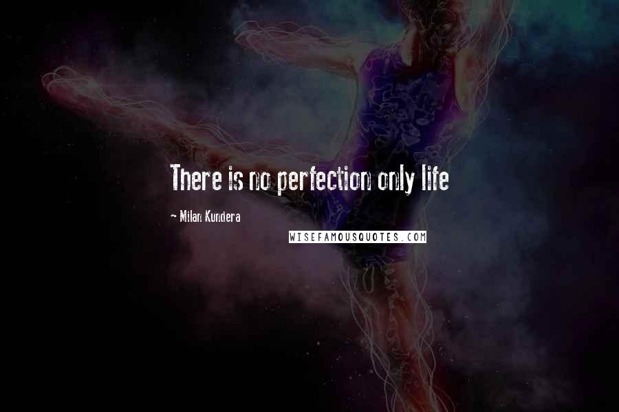 Milan Kundera Quotes: There is no perfection only life