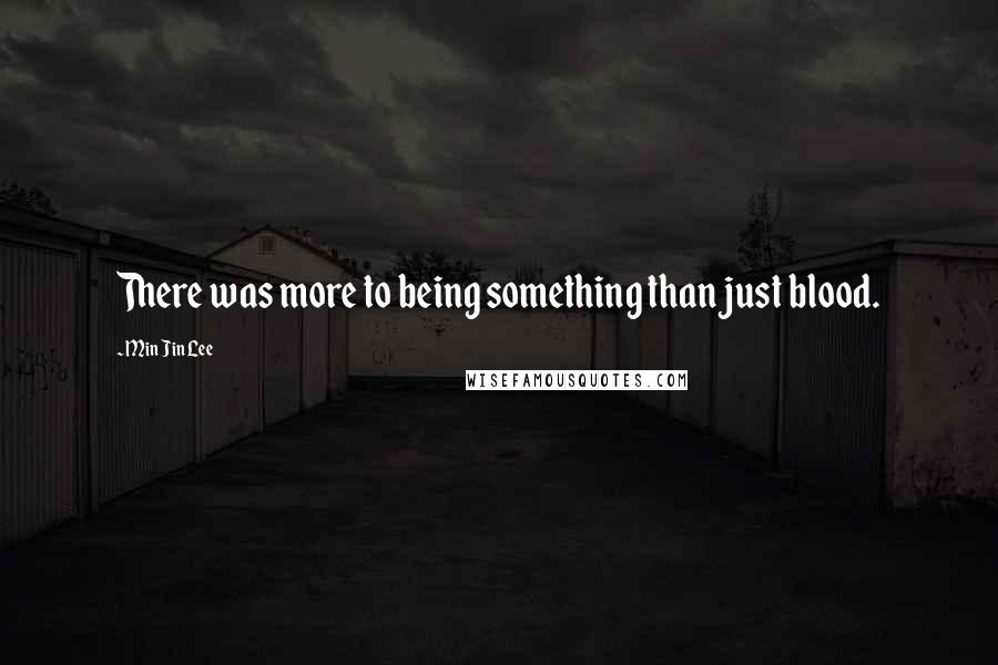 Min Jin Lee Quotes: There was more to being something than just blood.