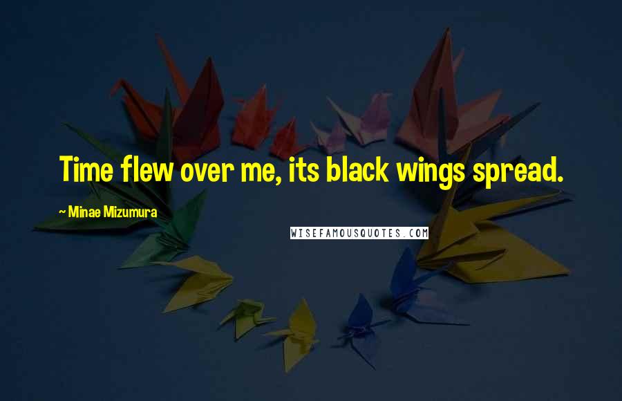 Minae Mizumura Quotes: Time flew over me, its black wings spread.