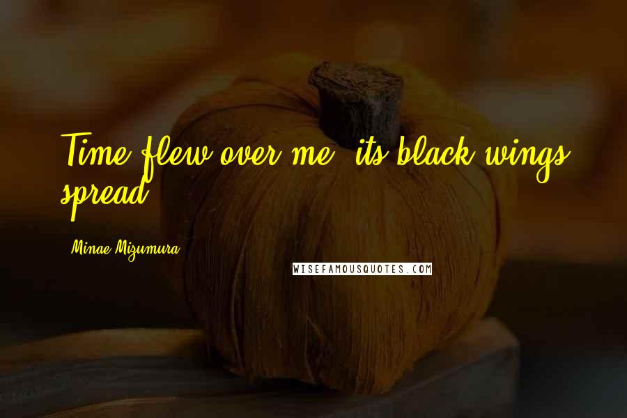 Minae Mizumura Quotes: Time flew over me, its black wings spread.