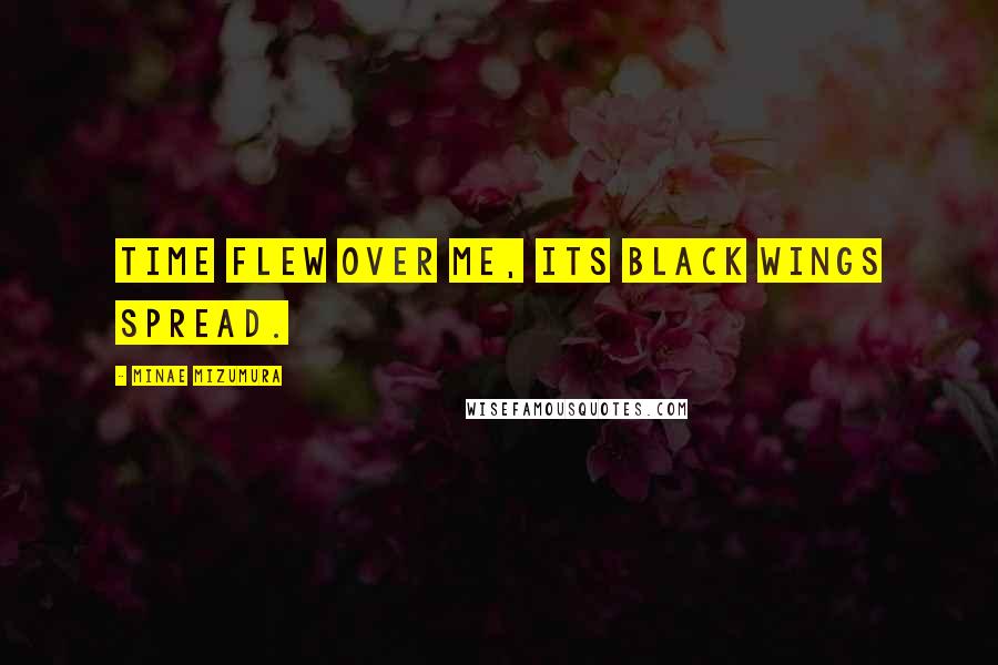 Minae Mizumura Quotes: Time flew over me, its black wings spread.