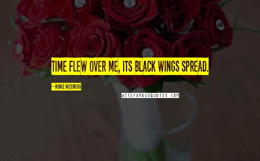 Minae Mizumura Quotes: Time flew over me, its black wings spread.