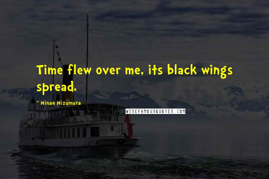 Minae Mizumura Quotes: Time flew over me, its black wings spread.