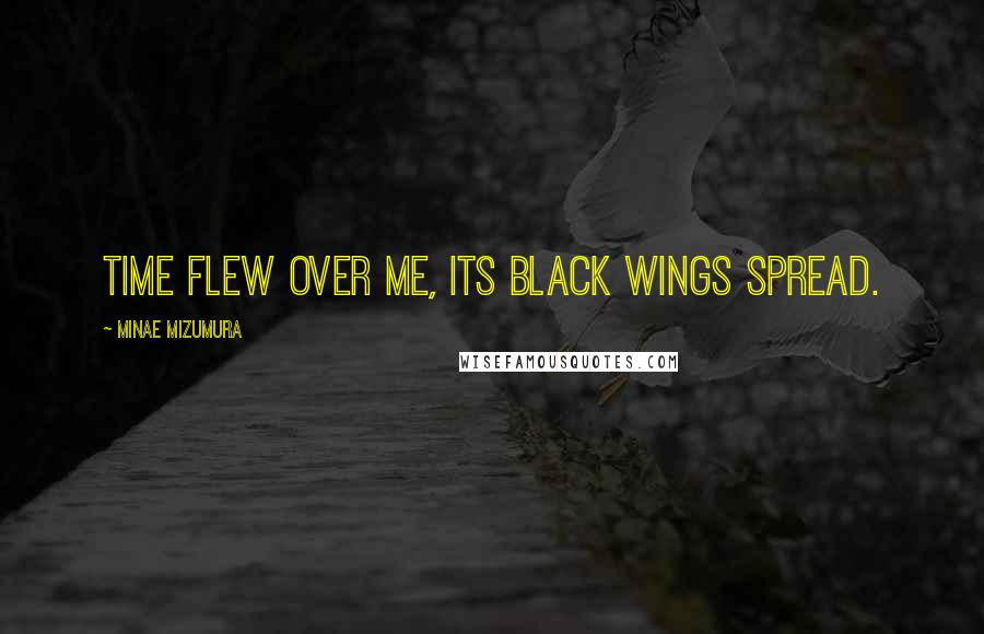 Minae Mizumura Quotes: Time flew over me, its black wings spread.