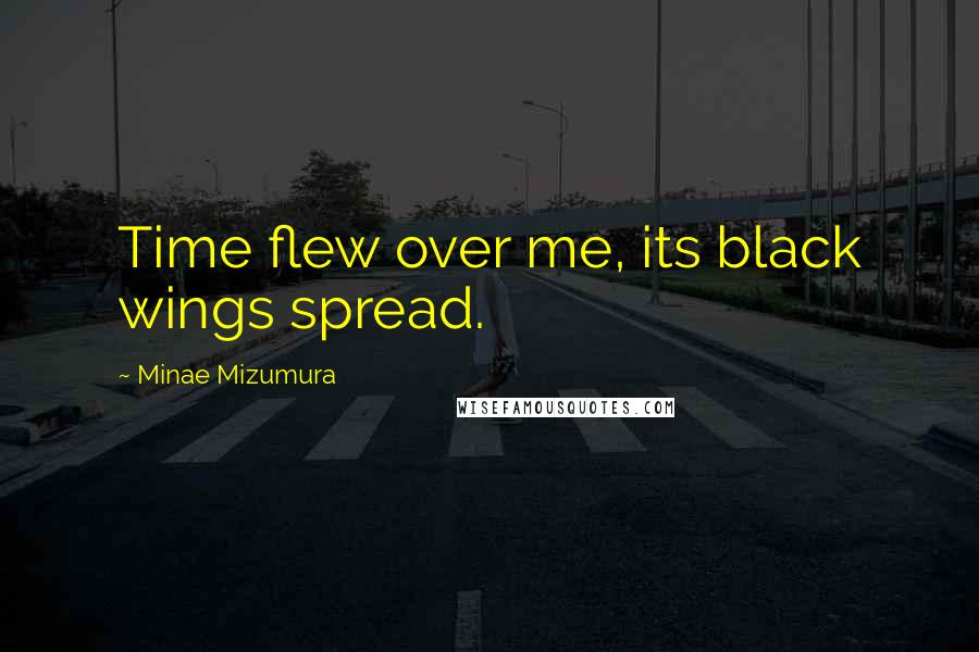 Minae Mizumura Quotes: Time flew over me, its black wings spread.