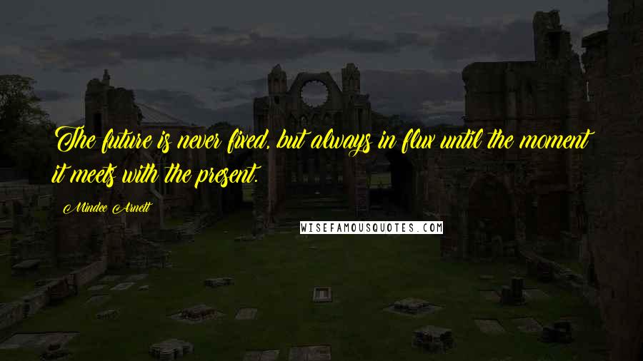 Mindee Arnett Quotes: The future is never fixed, but always in flux until the moment it meets with the present.