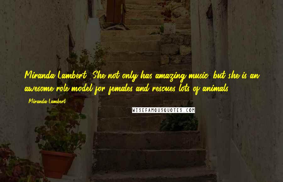 Miranda Lambert Quotes: Miranda Lambert! She not only has amazing music, but she is an awesome role model for females and rescues lots of animals!