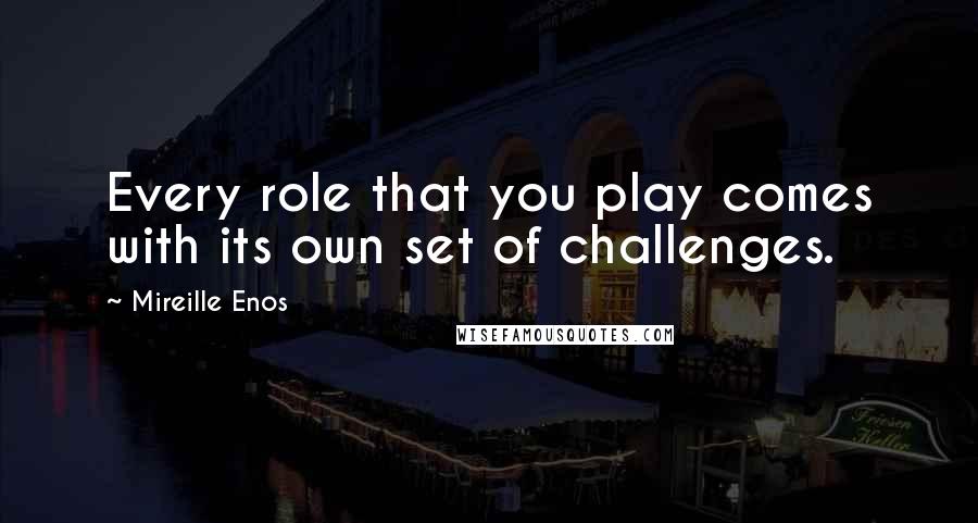 Mireille Enos Quotes: Every role that you play comes with its own set of challenges.