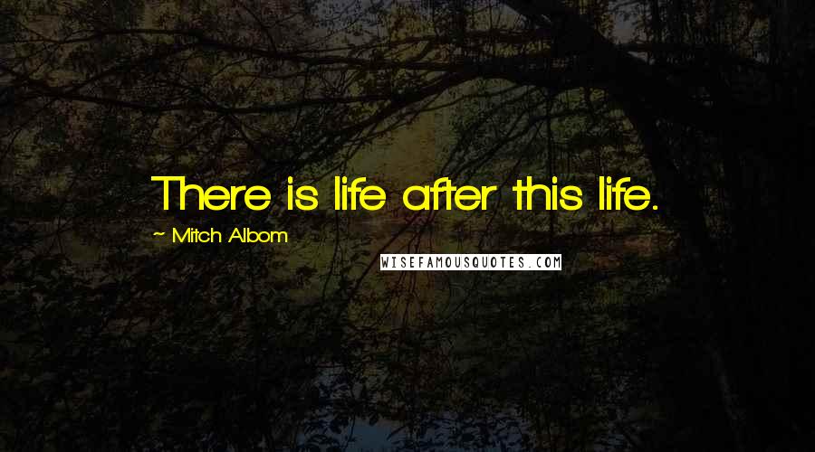 Mitch Albom Quotes: There is life after this life.