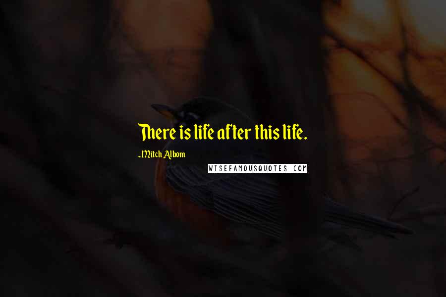 Mitch Albom Quotes: There is life after this life.