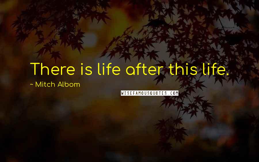Mitch Albom Quotes: There is life after this life.