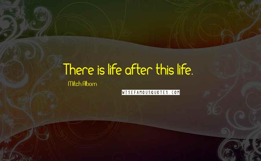 Mitch Albom Quotes: There is life after this life.