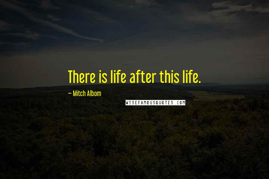 Mitch Albom Quotes: There is life after this life.