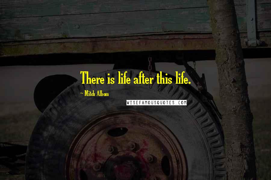 Mitch Albom Quotes: There is life after this life.