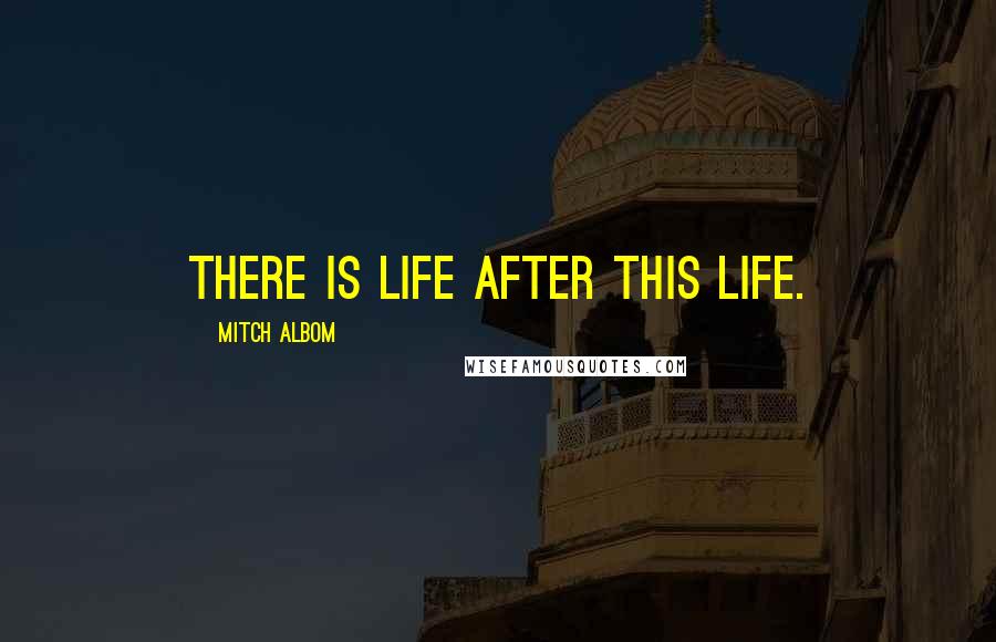 Mitch Albom Quotes: There is life after this life.
