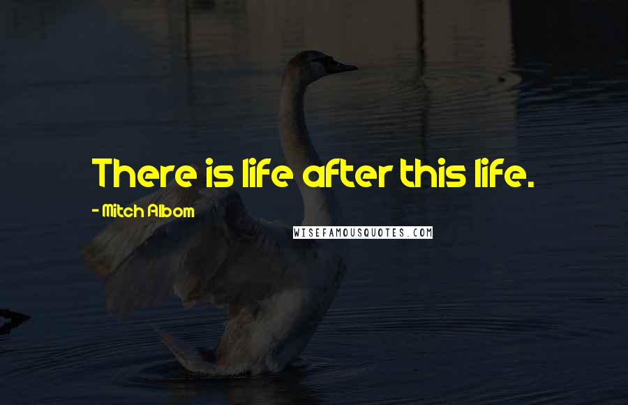 Mitch Albom Quotes: There is life after this life.