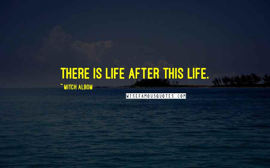 Mitch Albom Quotes: There is life after this life.