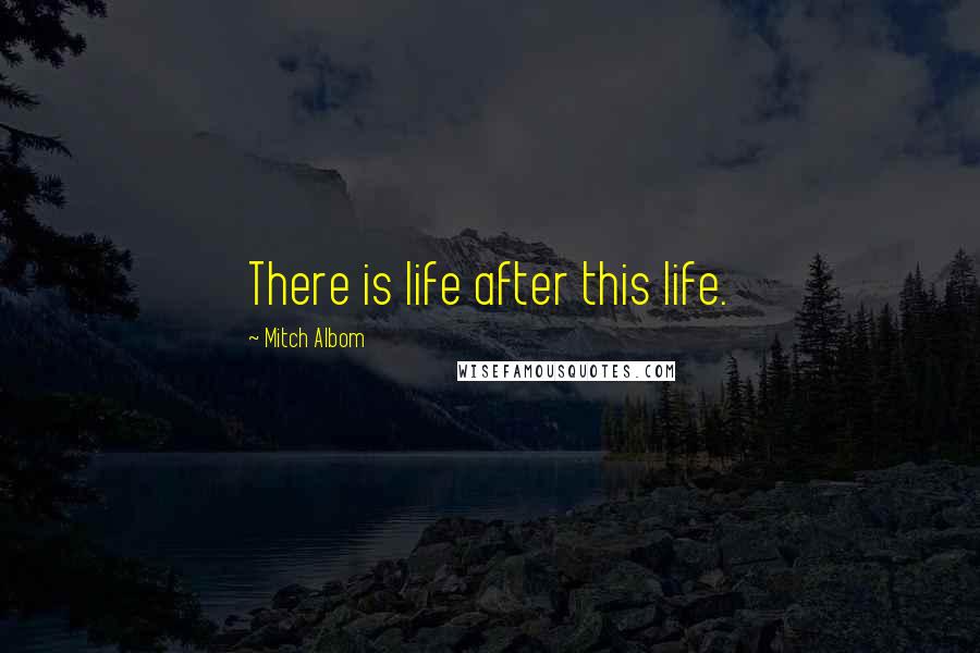 Mitch Albom Quotes: There is life after this life.
