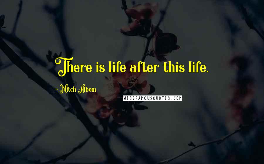 Mitch Albom Quotes: There is life after this life.